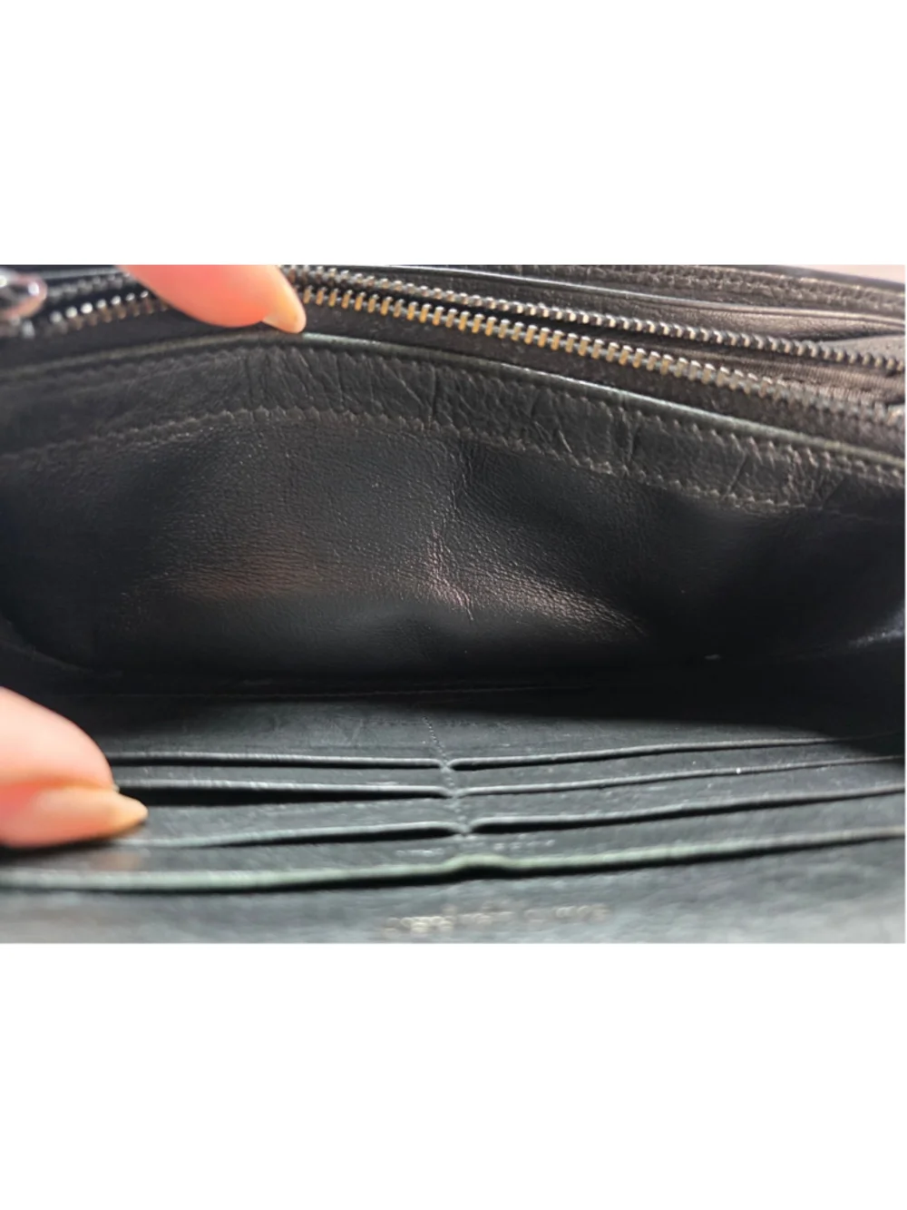 Saint Laurent YSL Black Leather Wallet